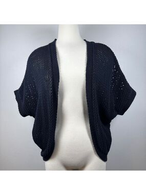 Elle Midnight Open-Knit Cardigan